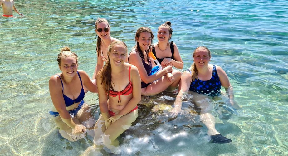 Vakantiekiekje in het water Vakantiekiekje in het water